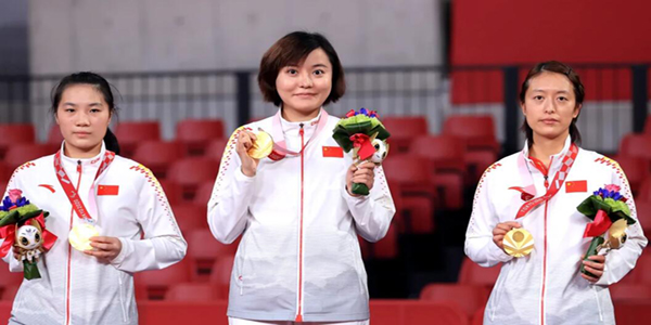 残奥乒乓球中国队五战五胜