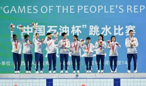 全红婵率广东队夺全运跳水团体金牌