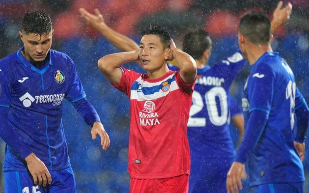 西班牙人1-2赫塔菲 武磊替补出场