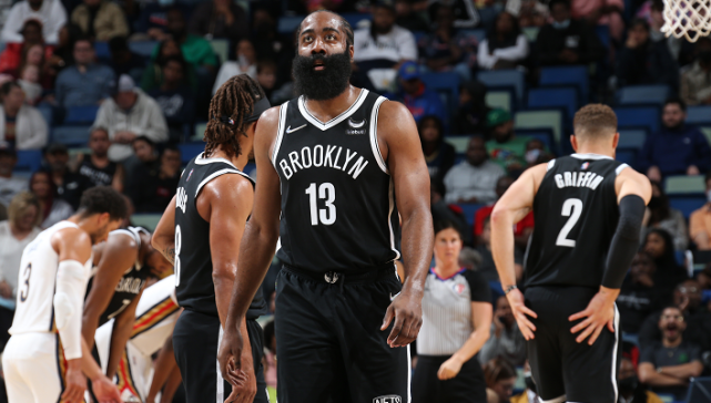 篮网送鹈鹕9连败 哈登轰39＋12创纪录