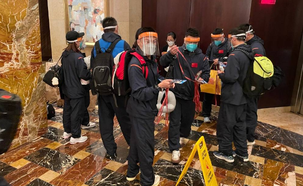 国乒大部队抵达休斯敦,严格防疫准备比赛