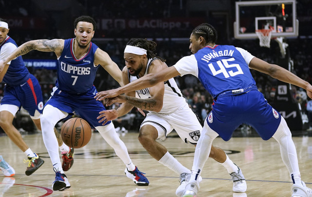 哈登轰39＋8＋15 篮网124-108快船