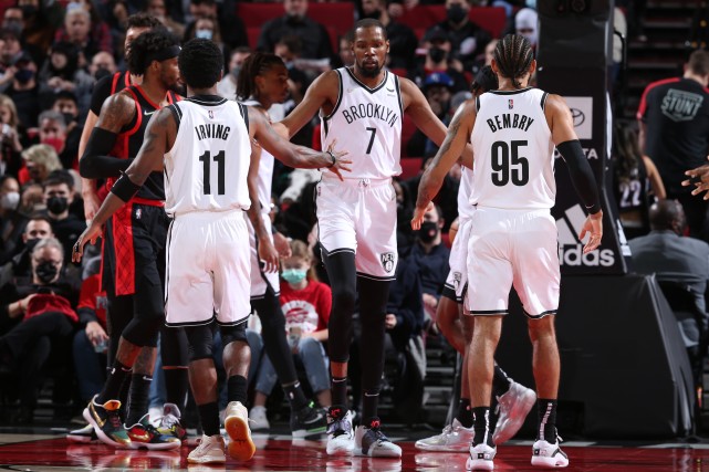 杜兰特28＋10 篮网108-114开拓者