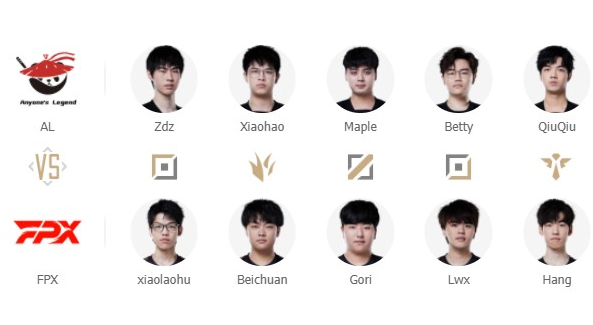 2022春季赛AL战队vsFPX战队战报