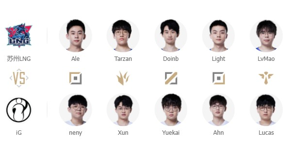 2022春季赛LNG战队vsIG战队战报