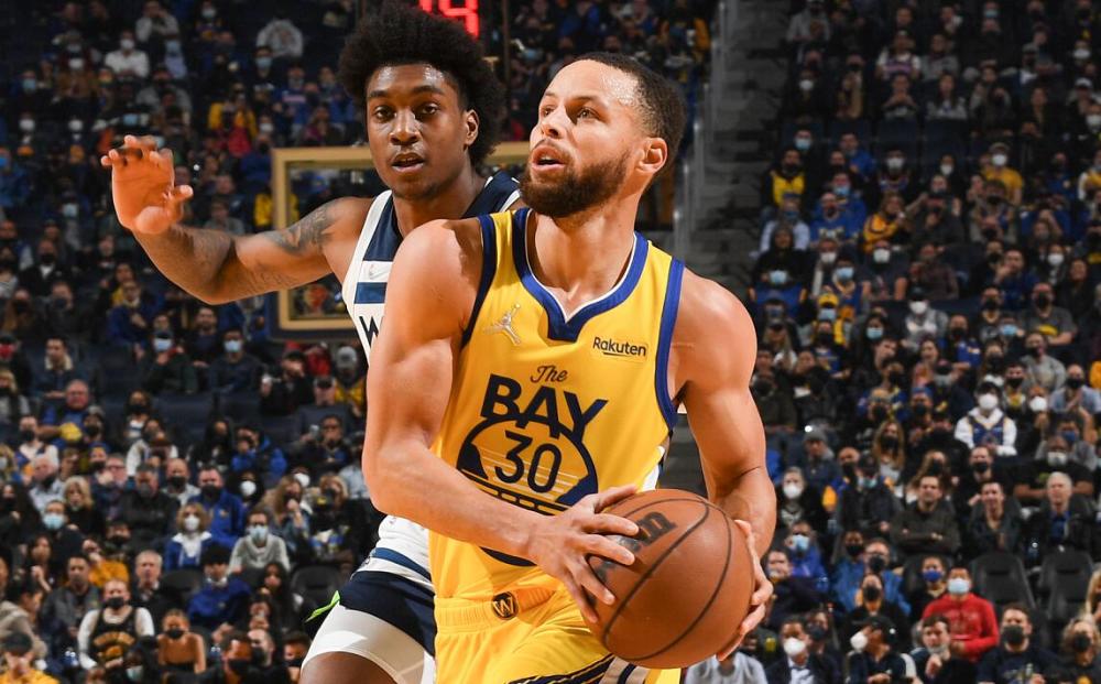 库里29分 勇士124-115森林狼