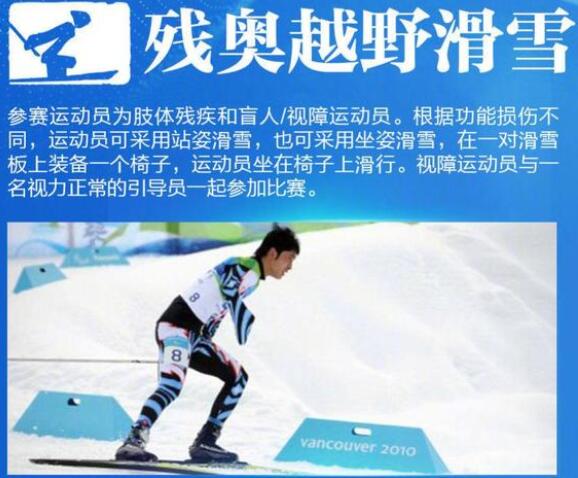 北京残奥越野滑雪赛程