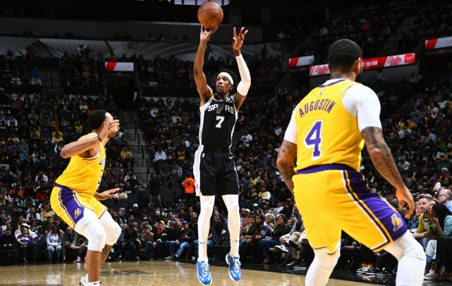 詹姆斯因膝盖伤势缺席 马刺117-110湖人