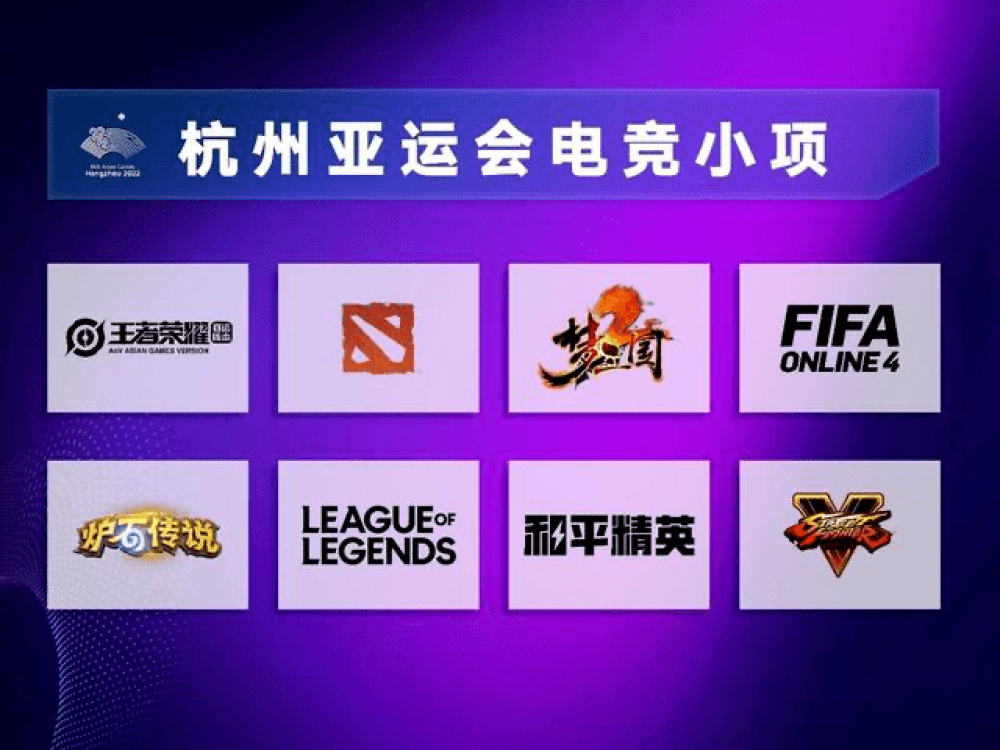 亚运会电竞项目有哪些